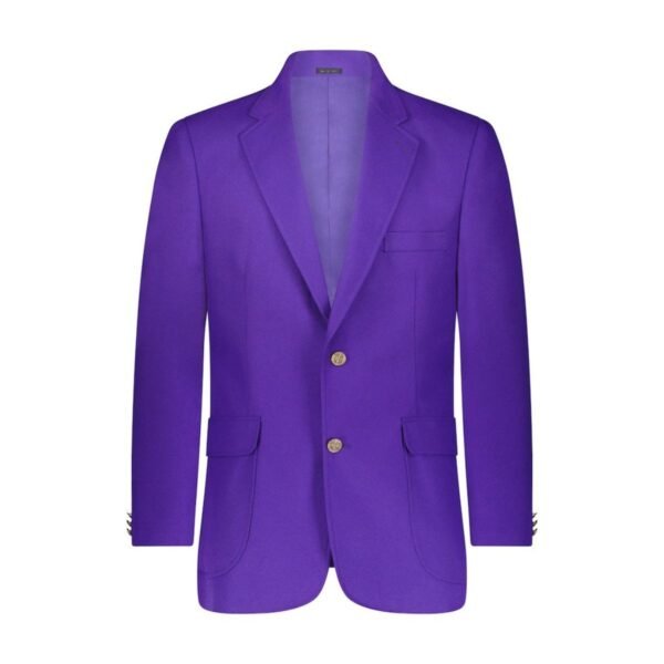Men's Purple Machine Washable Classic Fit Blazer Jacket